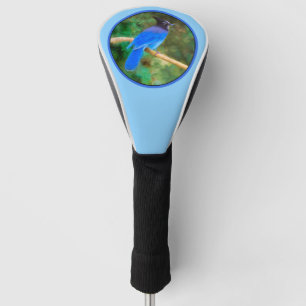 Couvre-club De Golf Steller's Jay Painting - Art original pour oiseaux