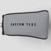 Couvre-club De Golf Style moderne Nom de recherche | Gris et noir (Devant)