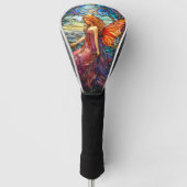 Couvre-club De Golf Style Tiffany Vitrail Verre magique Fée (Devant)