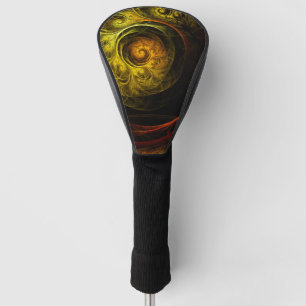 Couvre-club De Golf Sunrise Floral Red Abstrait Art