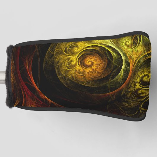 Couvre-club De Golf Sunrise Floral Red Abstrait Art (Devant)