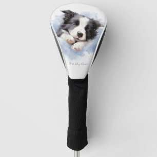 Couvre-club De Golf Super mignon ange dormant chiot Border Collie chie
