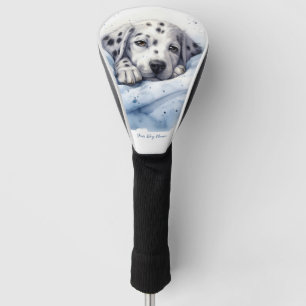 Couvre-club De Golf Super mignon ange dormant chiot Dalmatien Chien 00