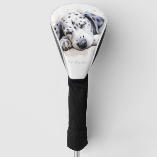 Couvre-club De Golf Super mignon ange dormant chiot Dalmatien Chien 00