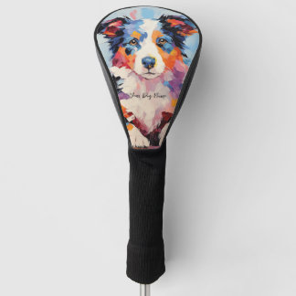 Couvre-club De Golf Super mignon Bordure Collie Chien Chien Chien Chie