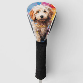 Couvre-club De Golf Super mignonne Goldendoodle Chien Chien Chien Chie
