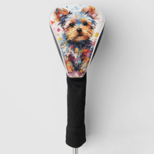 Couvre-club De Golf Super mignonne Yorkshire Terrier Chien Chien Chien
