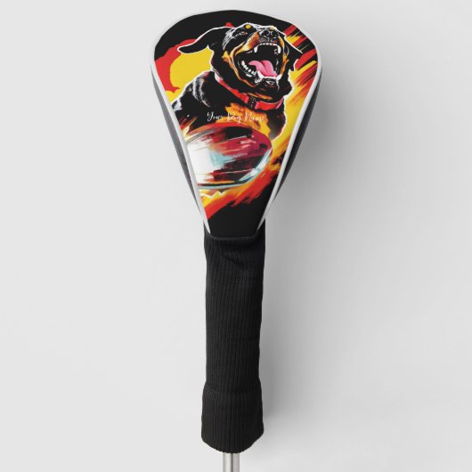 Couvre-club De Golf Superhero Rottweiler Chien 01 - juge Ignacio (Devant)