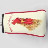 Couvre-club De Golf Surpris Rooster Funny Golf Head Cover Cadeau (Devant)