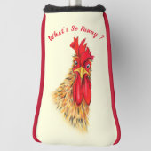 Couvre-club De Golf Surpris Rooster Funny Golf Head Cover Cadeau (Tourné à 90°)