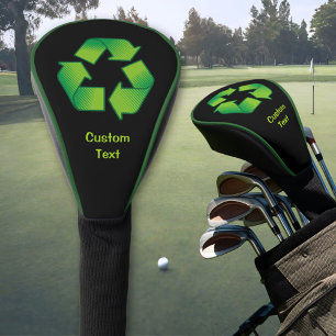 Couvre-club De Golf Symbole de recyclage