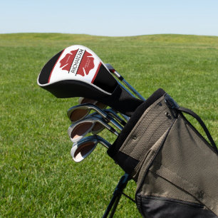 Couvre-club De Golf Symbole logo rouge du pompier personnalisé