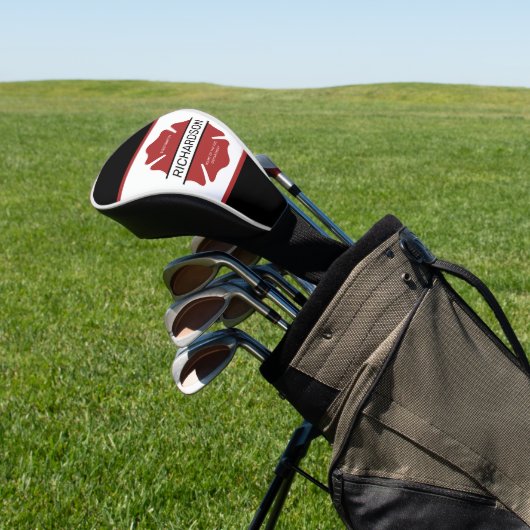 Couvre-club De Golf Symbole logo rouge du pompier personnalisé (In Situ)