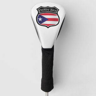 Couvre-club De Golf Symbole national branché du drapeau de Porto Rico