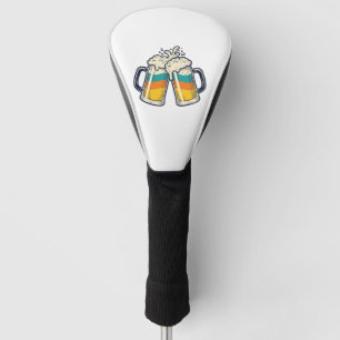 Couvre-club De Golf T-shirt vectoriel de mug de bière arc-en-ciel vint