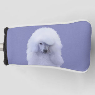 Couvre-club De Golf Tableau blanc standard de caniche - Art original d