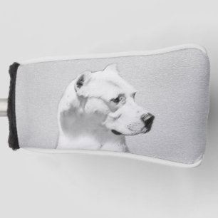 Couvre-club De Golf Tableau Dogo Argentino - Art Chien original