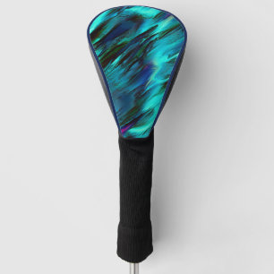 Couvre-club De Golf taches brillantes du cyan au bleu, et taches rouge