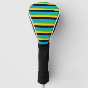 Couvre-club De Golf Tanzanie drapeau bandes couleurs motif
