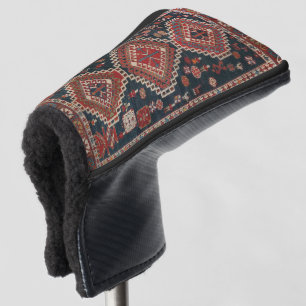 Couvre-club De Golf Tapis Oriental Ancien Turc Persan Karbistan