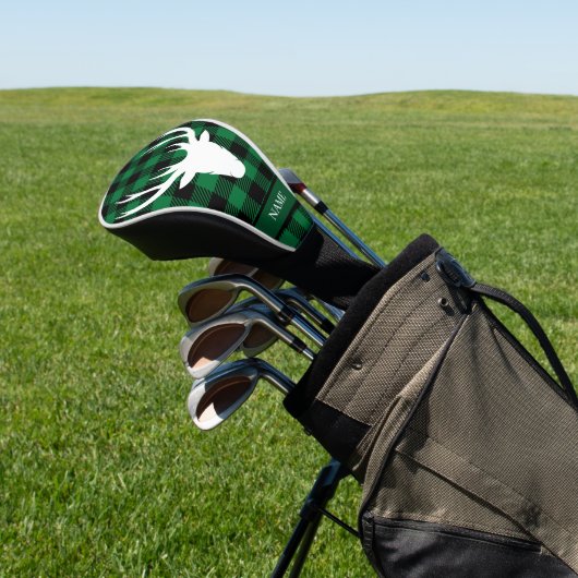 Couvre-club De Golf Tartan écossais vert Buffalo Plaid (In Situ)