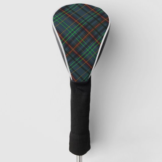 Couvre-club De Golf Tartan en bleu, orange, vert... (Devant)