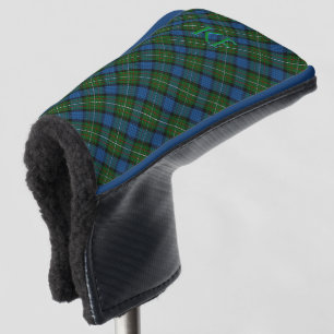 Couvre-club De Golf Tartan officiel Fergusson avec monogramme / initia