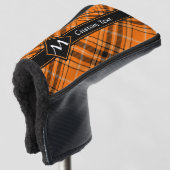 Couvre-club De Golf Tartan orange d'Halloween (Devant 3/4)