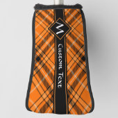 Couvre-club De Golf Tartan orange d'Halloween (Tourné à 90°)