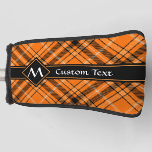 Couvre-club De Golf Tartan orange d'Halloween
