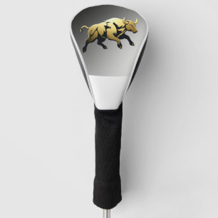 Couvre-club De Golf Taureau doré – Emblème de force et de prospérité
