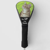 Couvre-club De Golf Taz the Ginger Tabby Cat Personalized  (Devant)
