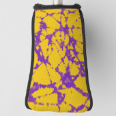 Couvre-club De Golf Teinture à tarte violette et jaune (Tourné à 90°)