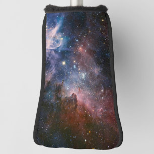 Couvre-club De Golf Télescope Nebula Hubble Carina Rouge et Bleu