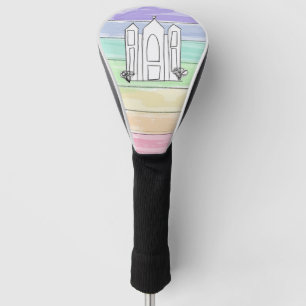Couvre-club De Golf Temple LDS Salt Lake City coucher de soleil arc-en