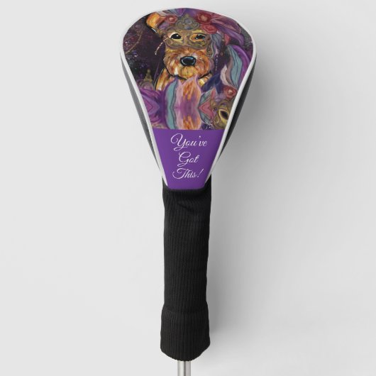 COUVRE-CLUB DE GOLF TERRIER AIREDALE   (Devant)