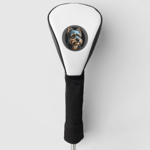 Couvre-club De Golf terrier noir yorkshire