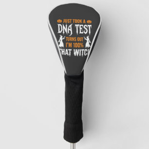 Couvre-club De Golf Test ADN sorcière drôle Halloween Graphique