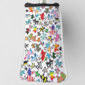 Couvre-club De Golf Tête de golf de cochon volant (Tourné à 90°)