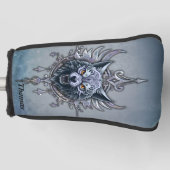 Couvre-club De Golf Tête de loup mystique. (Devant)