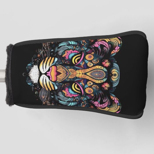 Couvre-club De Golf Tête de tigre géniale (Devant)