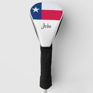 Couvre-club De Golf Texas Drapeau Monogram Golf Head Coque