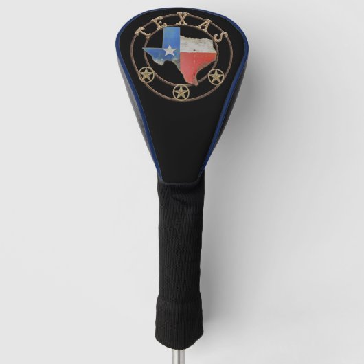 Couvre-club De Golf Texas Map Barn Art (Devant)