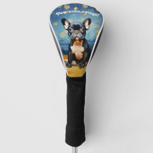 Couvre-club De Golf 🐕 texte personnalisé, chiot français