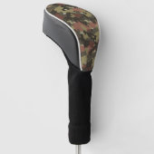 Couvre-club De Golf Texture camouflage marron (Incliné)