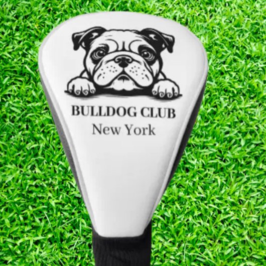 Couvre-club De Golf Thème Bulldog Custom Club