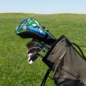 Couvre-club De Golf Thème Golf Vert & Bleu (In Situ)