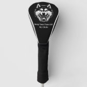 Couvre-club De Golf Thoughtful wolf Gift (Devant)