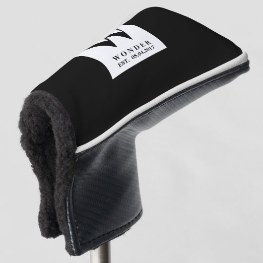 Couvre-club De Golf Timeless Black Wedding (Devant 3/4)