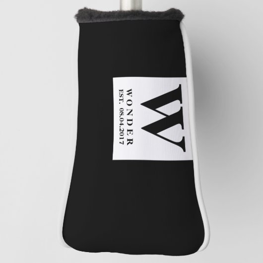 Couvre-club De Golf Timeless Black Wedding (Tourné à 90°)